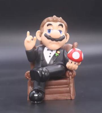Figurine de collection Super Mario Le Parrain (10 cm)