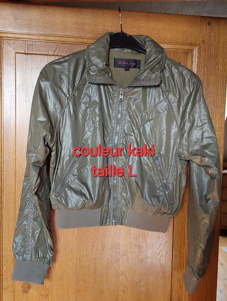 Blouson kaki Célio,  taille L en polyamide/coton, Taille 42/44 (L), Enlèvement ou Envoi, Autres couleurs, Celio