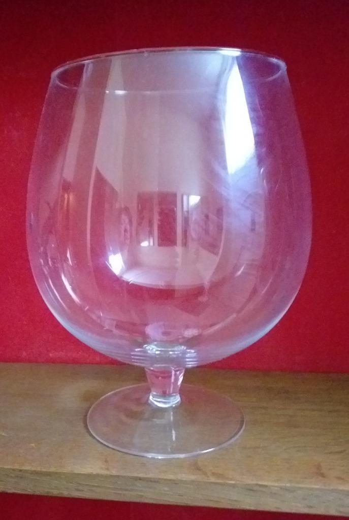 glazen vaas bokaal op voet, Huis en Inrichting, Ophalen, Zo goed als nieuw, Glas