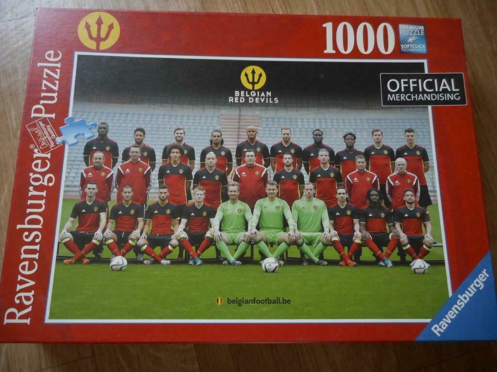 NOUVEAU PUZZLE DIABLES ROUGES BELGES (1000 PIÈCES), Hobby & Loisirs créatifs, Enlèvement ou Envoi, 500 à 1500 pièces, Neuf, Puzzle