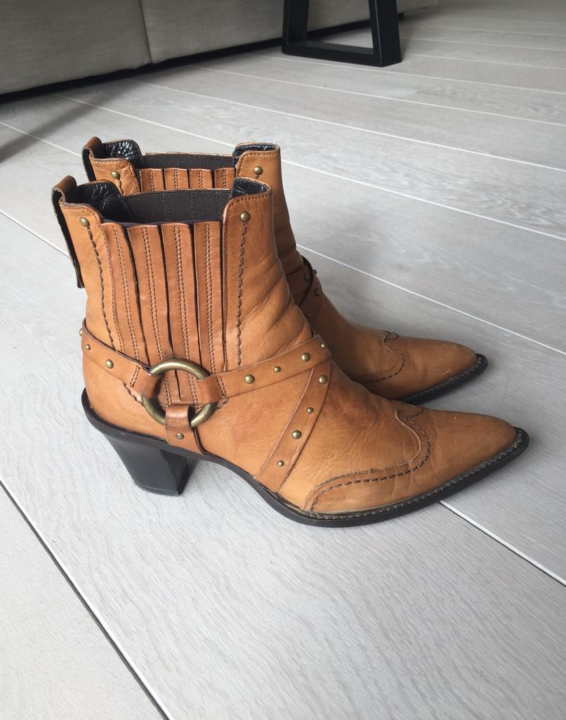Bottines, Vêtements | Femmes, Enlèvement ou Envoi, Comme neuf, Brun, Boots et Botinnes