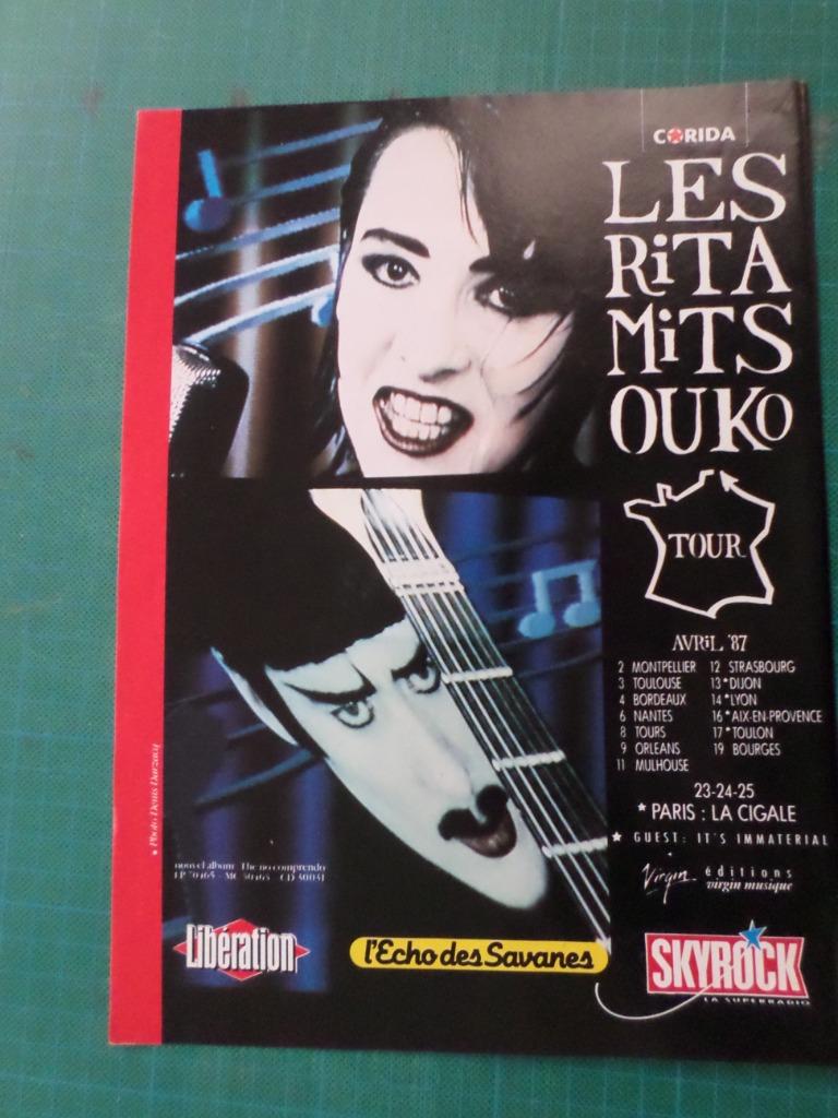 concerts divers - 17 pubs - '70-90 - 1€/pièce - 5 € le tout, Verzamelen, Ophalen of Verzenden, Gebruikt, Overige typen