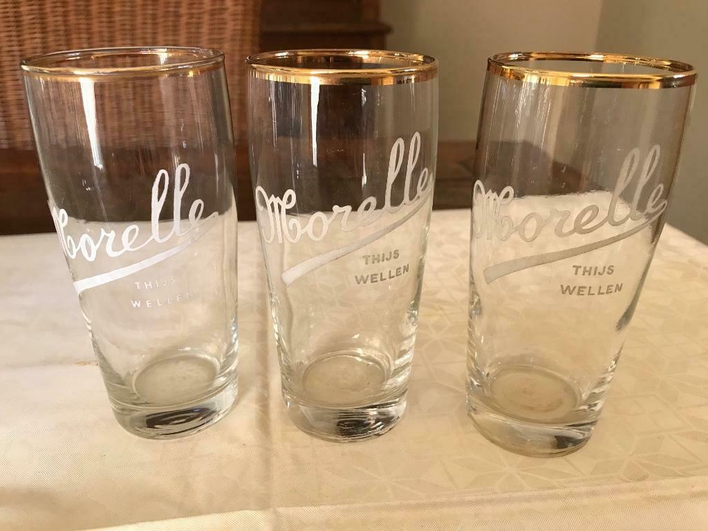Morelle bierglazen, Wellen, Ophalen of Verzenden, Gebruikt