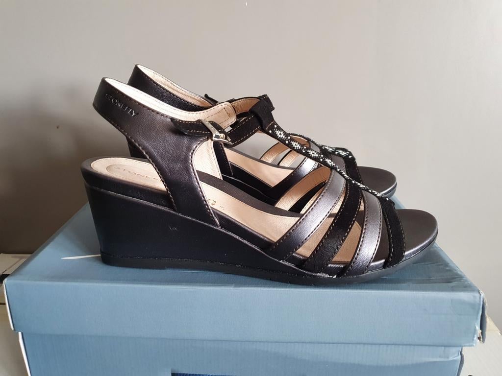 Nieuwe sandalen van Stonefly maat 39, Neuf, Enlèvement ou Envoi, Stonefly, Noir