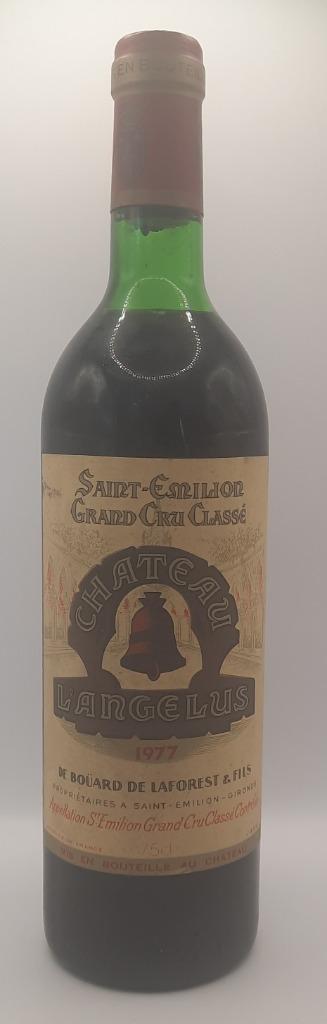 Chateau L'Angelus, 1977, Saint-Emilion grand cru classé, Verzamelen, Frankrijk, Ophalen of Verzenden, Zo goed als nieuw, Rode wijn