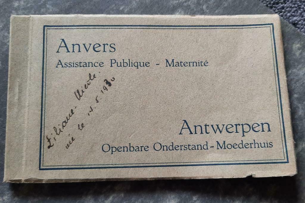 Boekje postkaarten openbaar moederhuis Vinkenstraat  1930, Verzamelen, Ophalen of Verzenden, Antwerpen