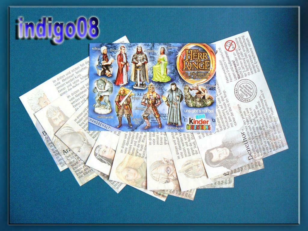 Kinder Surprise 9 Bpz Herr der Ringe III DE, Enlèvement ou Envoi, Neuf, Figurines en plastique dur
