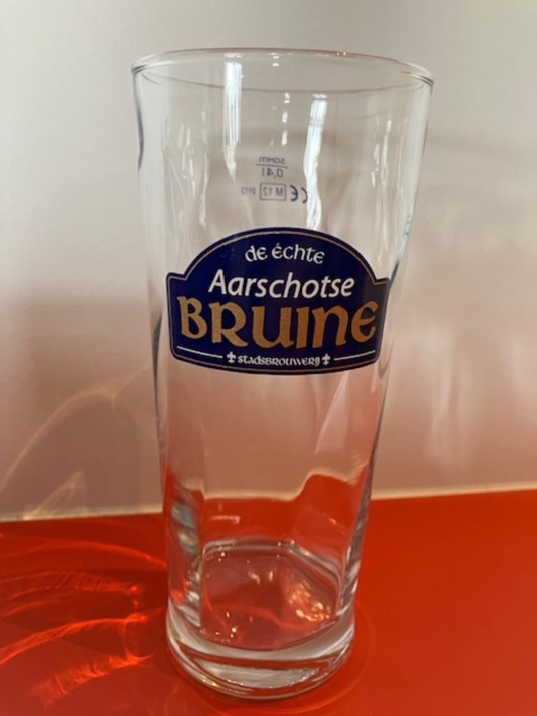 de échte Aarschotse Bruine stadsbrouwerij glas 0,4l Aarschot, Ophalen of Verzenden, Zo goed als nieuw, Glas of Glazen, Overige merken