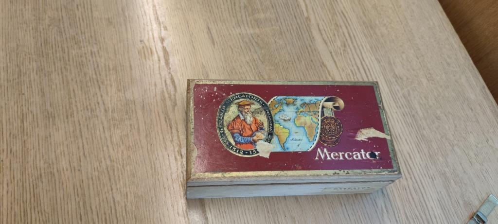 Mercator houten sigarenkistje Vander Elst, Ophalen of Verzenden, Gebruikt