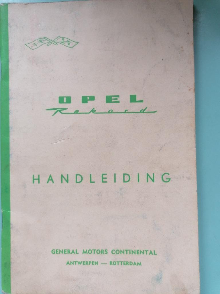 Opel rekord 1961 P2  handleiding, Ophalen of Verzenden