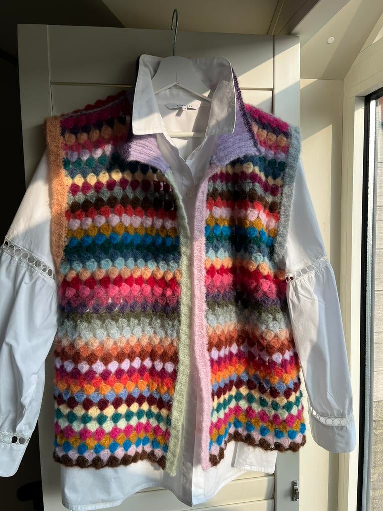Gilet alpaca zijde, Ophalen