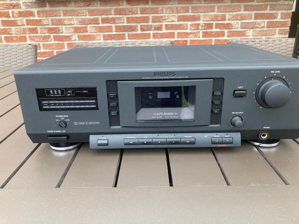 Cassettedeck Philips, Ophalen, Enkel, Philips, Tiptoetsen