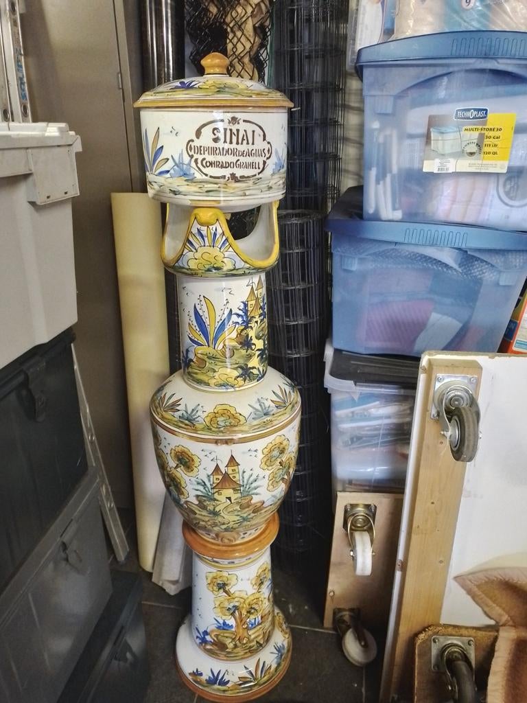 Majolica drinkfontein, Huis en Inrichting, Ophalen