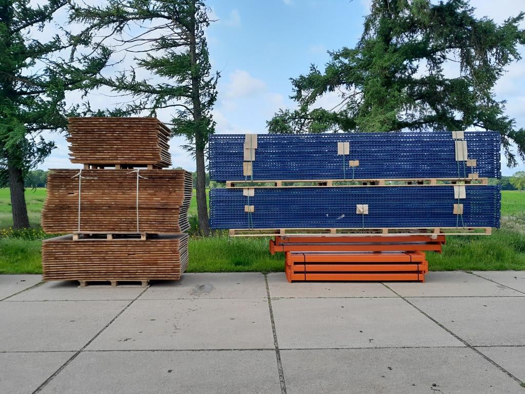 Partij mecalux palletstelling magazijnstelling gebruikt., Zakelijke goederen, Ophalen