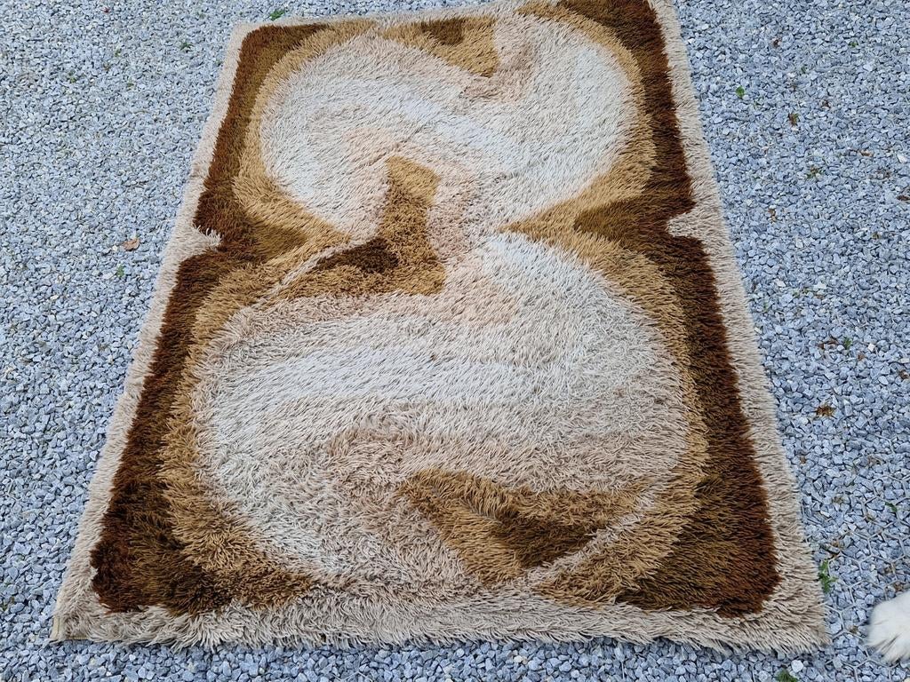 Bayer Drola space age tapijt, Ophalen, Gebruikt, 100 tot 150 cm, Space age ,  retro