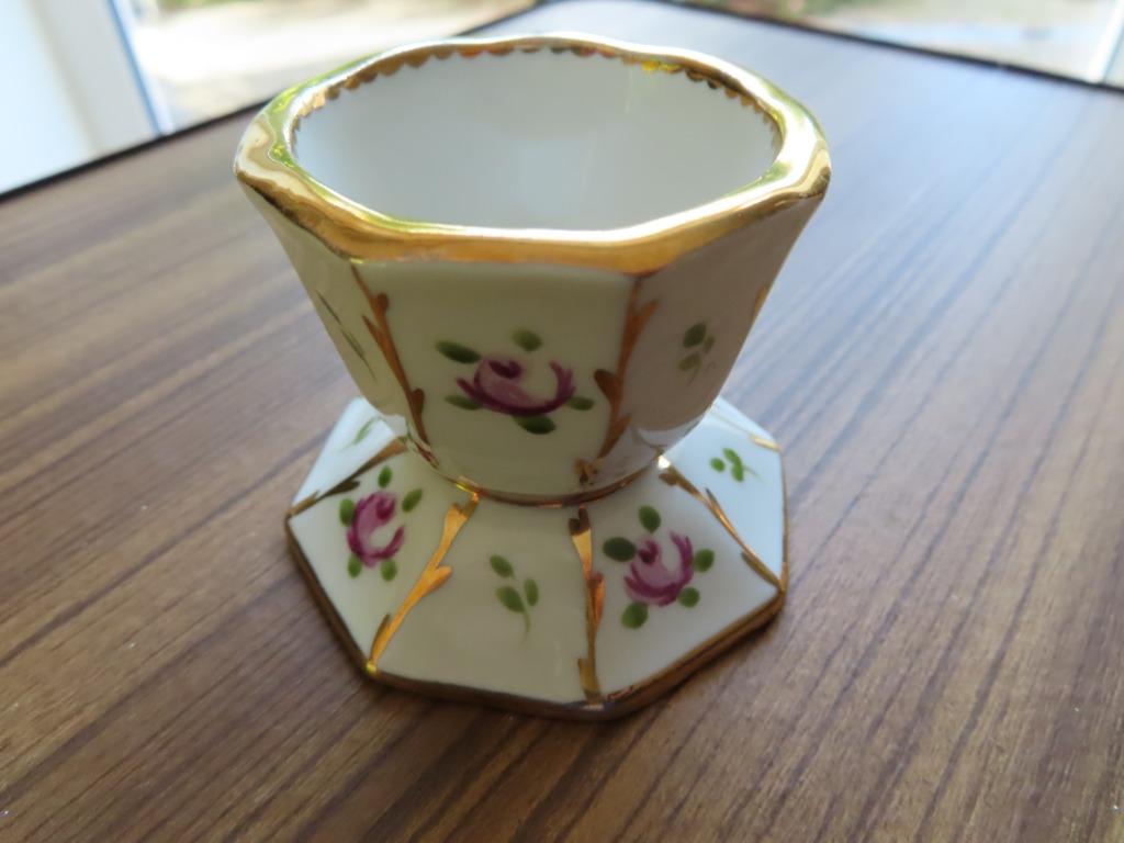 Coquetier & cendrier en porcelaine Limoges, Antiek en Kunst, Ophalen of Verzenden