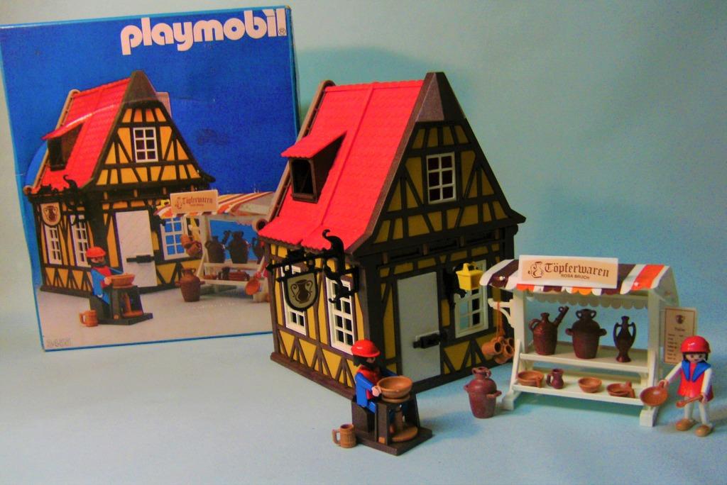 PLAYMOBIL - 3455 - Pottenbakker met doos -Vintage  huis -, Enlèvement ou Envoi