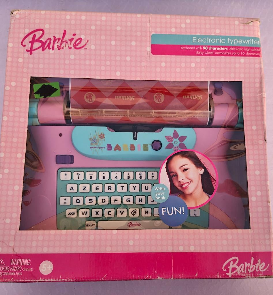 Mattel Barbie Electronic Typewriter typemachine, Ophalen of Verzenden, Gebruikt, Barbie
