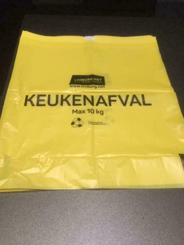 3 x Gele zak keukenafval 10 KG, Ophalen, Nieuw