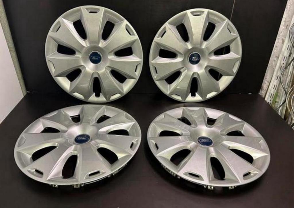 4 originele Ford focus mondeo galaxy fiesta 16" wieldoppen, Ophalen of Verzenden, Gebruikt