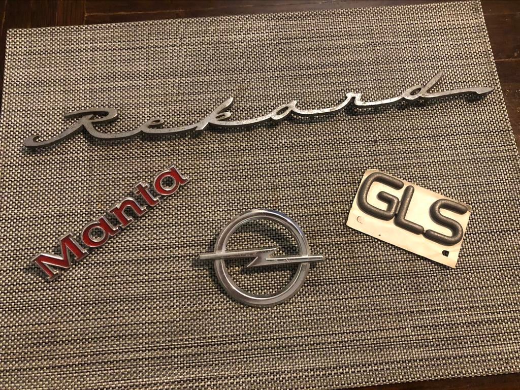 emblème insigne logo Opel manta rekord Kadett, Ophalen, Opel