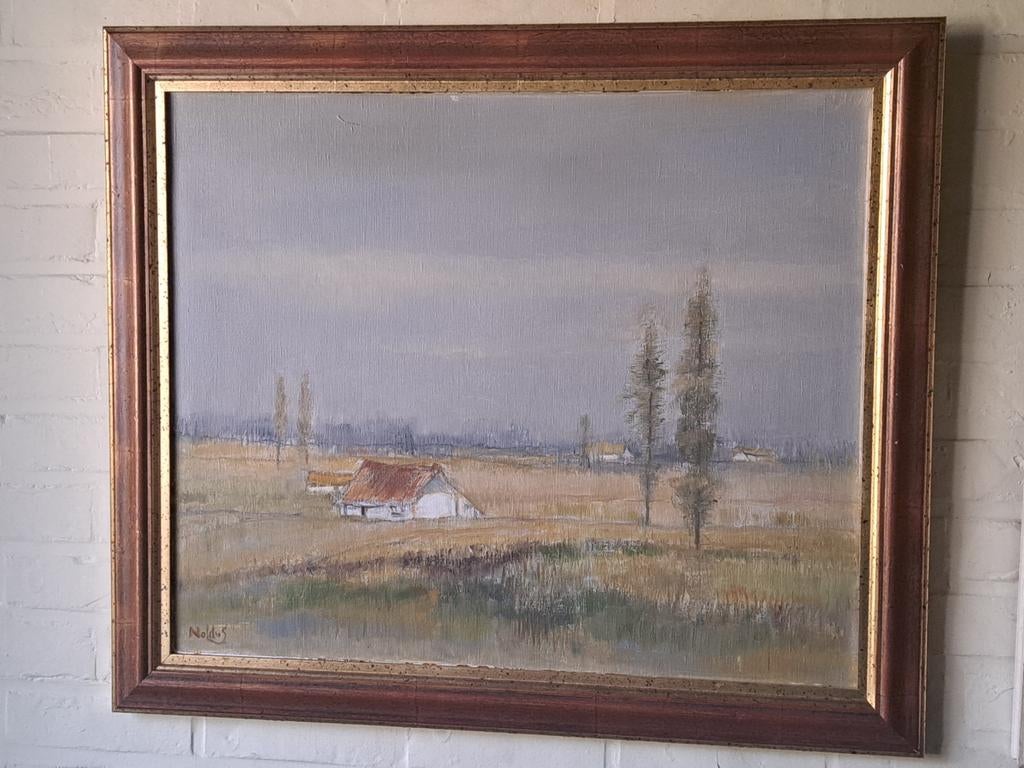 Peinture Paysage Paul Noldus (1898-1992) 70 x 60 cm, Enlèvement ou Envoi
