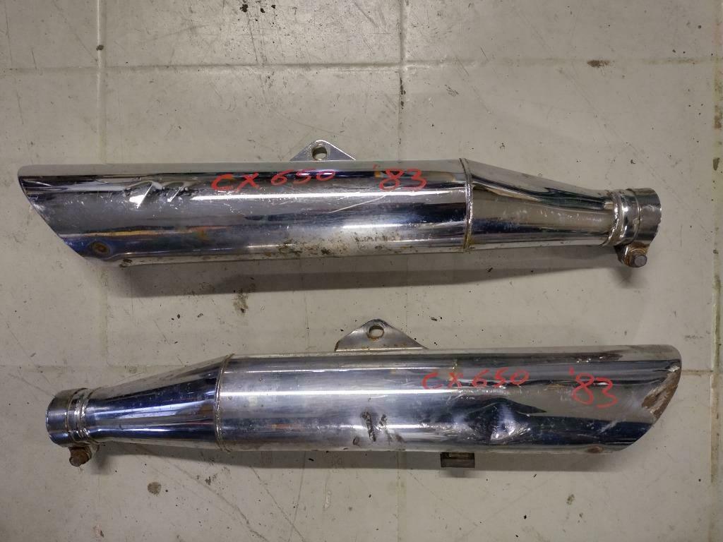 set uitlaat dempers honda cx 650, Ophalen of Verzenden, Gebruikt