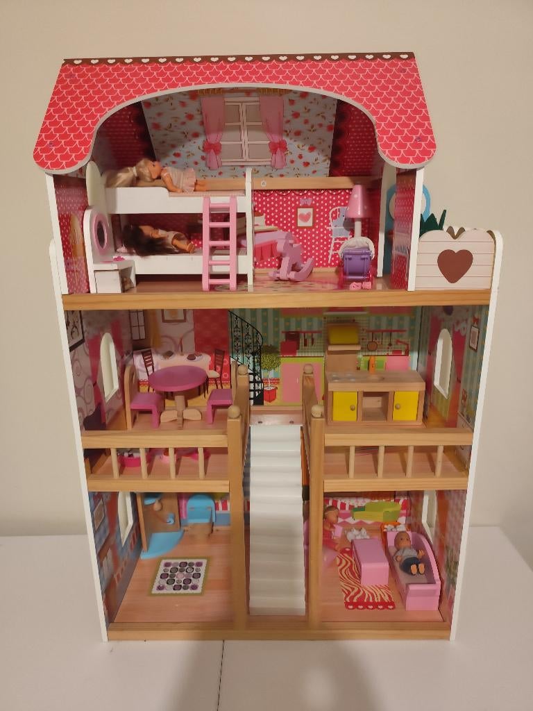 Houten poppenhuis, Enlèvement, Utilisé, Maison de poupées