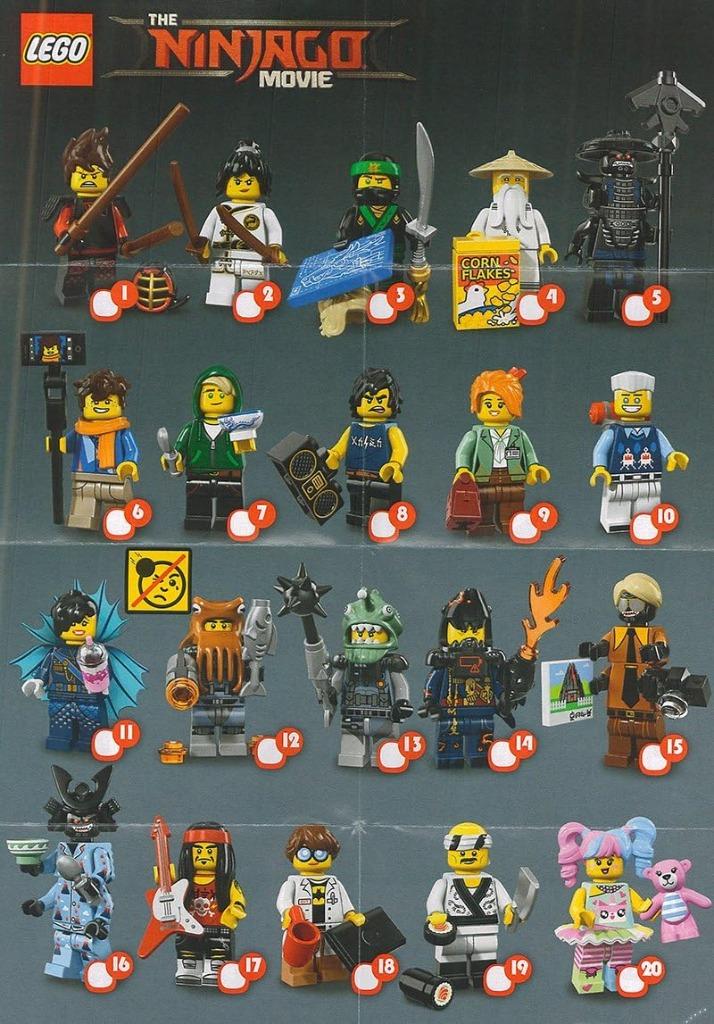 Lego 71019 Minifiguren The Ninjago Movie Nieuw, Ophalen of Verzenden, Nieuw, Complete set, Lego
