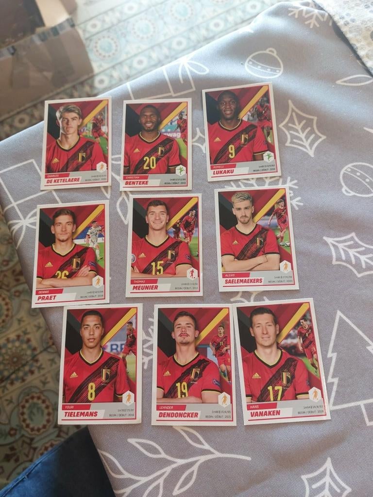 Panini / 9 Stickers / Rode Duivels / Carrefour, Verzenden, Nieuw, Poster, Plaatje of Sticker