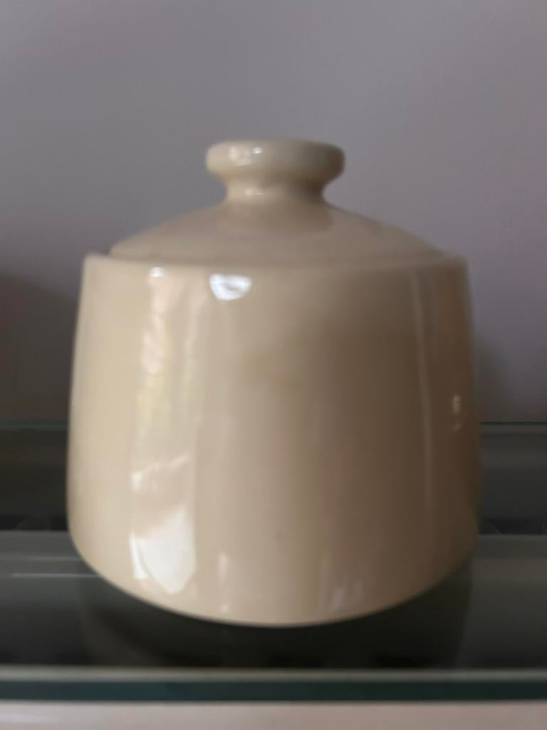 Pot écru avec couvercle D12cm marque Bloomingville NEW, Maison & Meubles, Enlèvement, Neuf