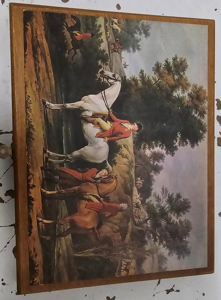 Boîte à cigares vintage en bois - Vander Elst "Mercator" - D