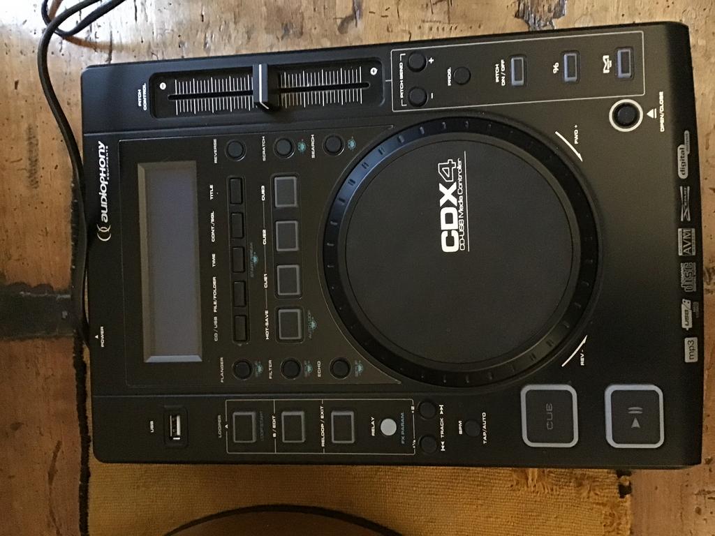 Audiophony dj cd et platine usb cdx4, Enlèvement, Comme neuf, Platine