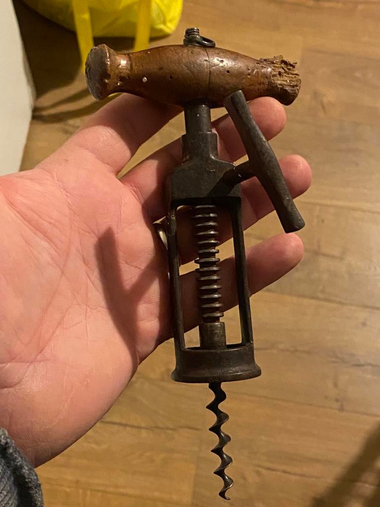 Tire-bouchon crémaillère, ancien 19eme, Antiquités & Art, Antiquités | Ustensiles de cuisine, Enlèvement ou Envoi