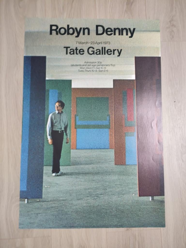 Affiche d'art Robyn Denny -Tate Gallery 1973, Enlèvement