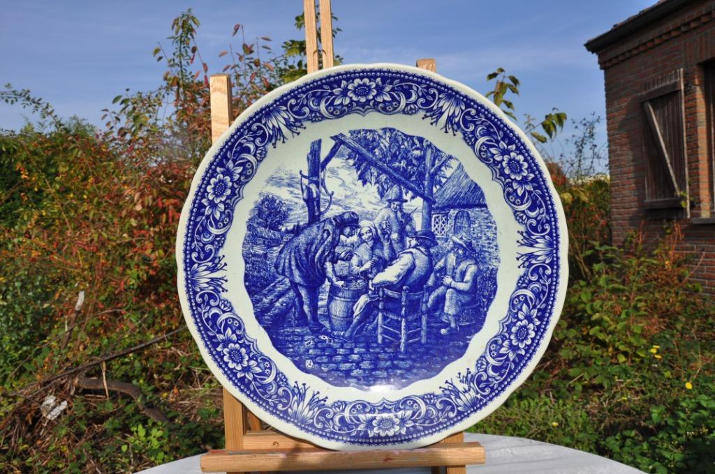 grand plat mural boch delft  (58), Antiquités & Art, Enlèvement ou Envoi