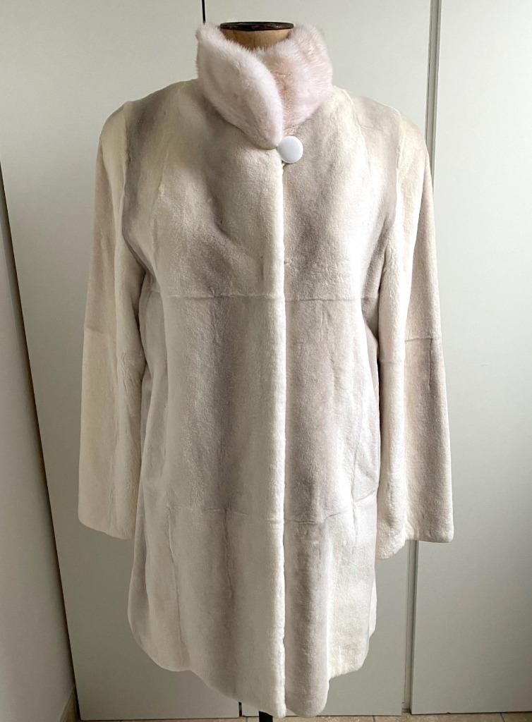 bontjas, Kleding | Dames, Jassen | Winter, Nieuw, Maat 46/48 (XL) of groter, Wit, Ophalen