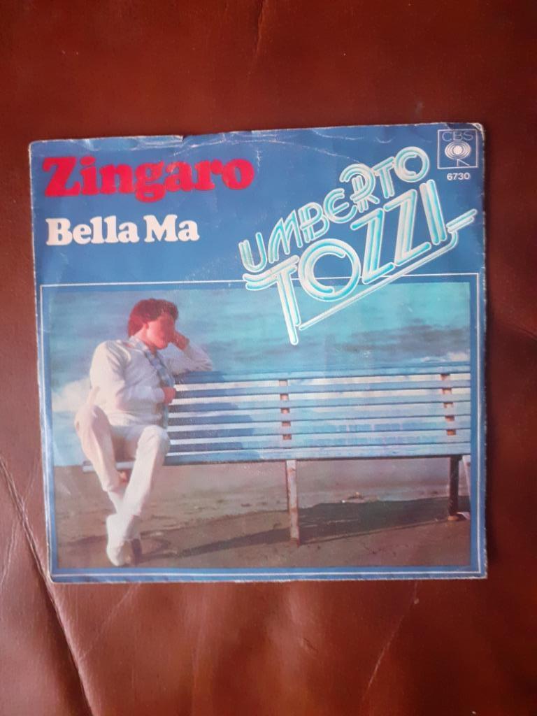 45T Umberto Tozzi : Zingaro, Ophalen of Verzenden