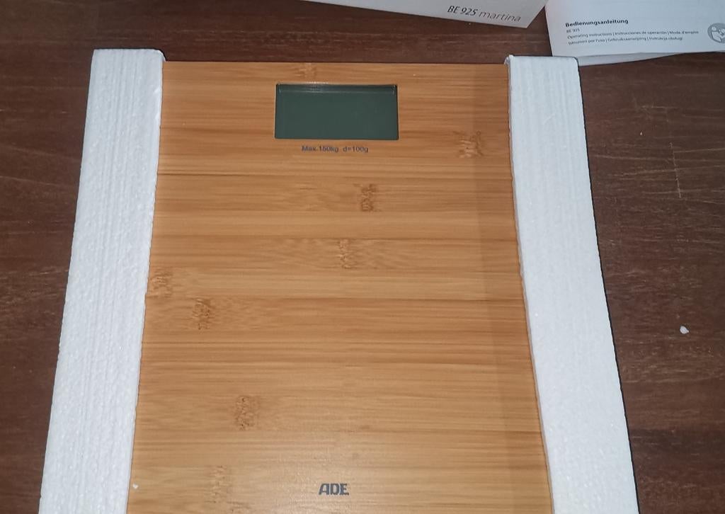 Pèse-personne aspect bambou ADE, Ophalen