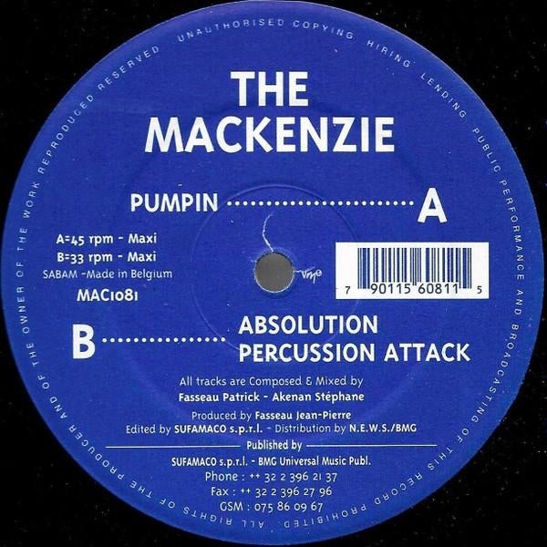The Mackenzie – Pumpin, Cd's en Dvd's, Vinyl | Dance en House, Ophalen of Verzenden, Gebruikt