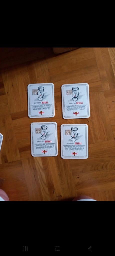 Bierkaarten duvel  4 stuks, Verzamelen, Ophalen of Verzenden, Nieuw, Duvel