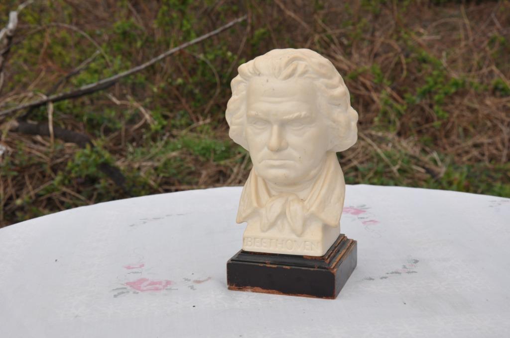 buste de beethoven en resine signe G.Bochman, Antiek en Kunst, Ophalen of Verzenden
