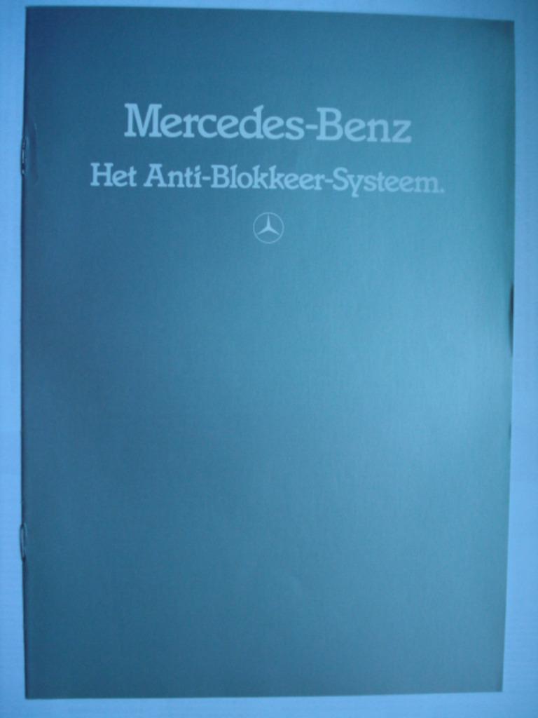 Mercedes-Benz ABS S-Klasse W126 1983 Brochure Catalogue Pros, Verzenden, Gelezen, Mercedes