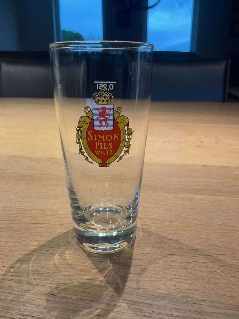 Verre bière Simon pils Wiltz Grand Duché de Luxembourg, Enlèvement ou Envoi, Comme neuf