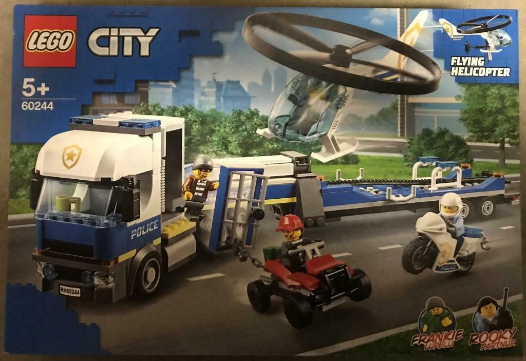 LEGO 60244 City Police Helicopter Transport, Ophalen of Verzenden, Nieuw, Complete set, Lego