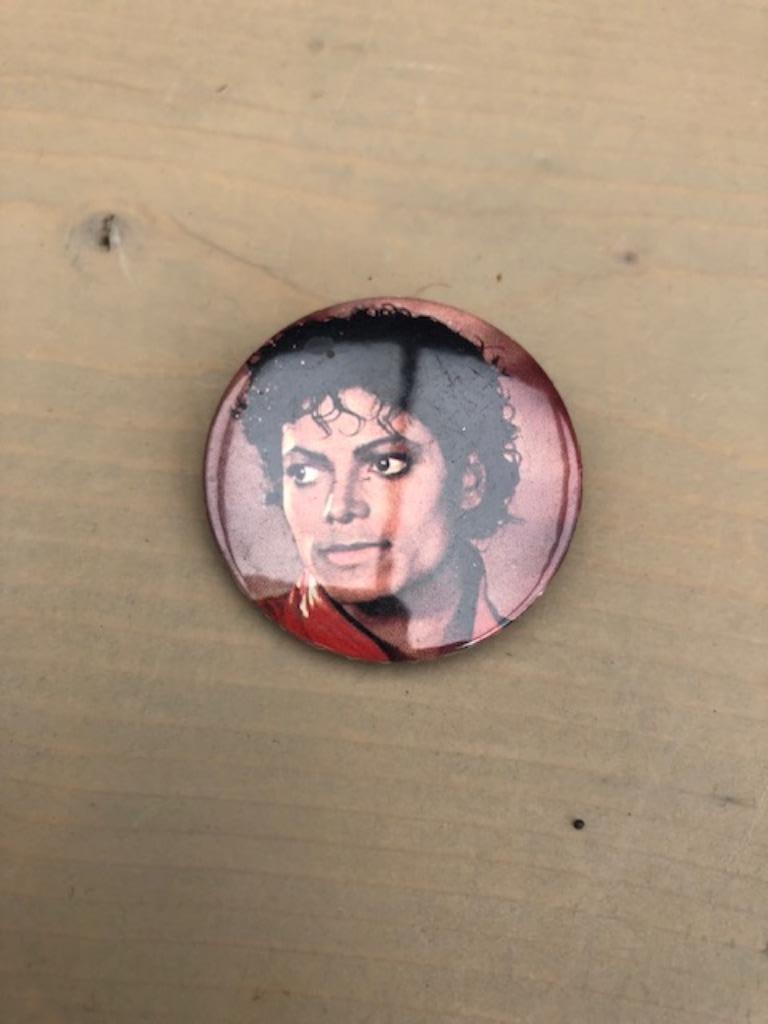 Vintage Button/pin/speld Michael Jackson, Verzamelen, Ophalen, Zo goed als nieuw, Overige typen