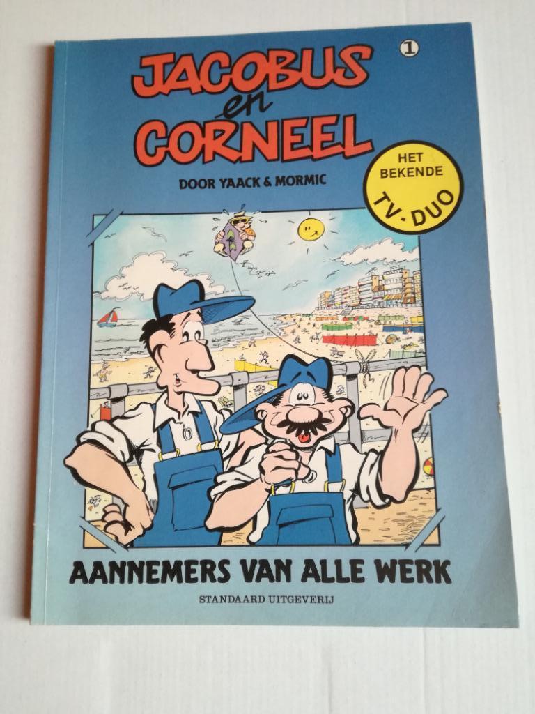 Strip  Jacobus en Corneel - 1. Aannemers van alle werk, Boeken, Stripverhalen, Gelezen, Eén stripboek, Ophalen of Verzenden