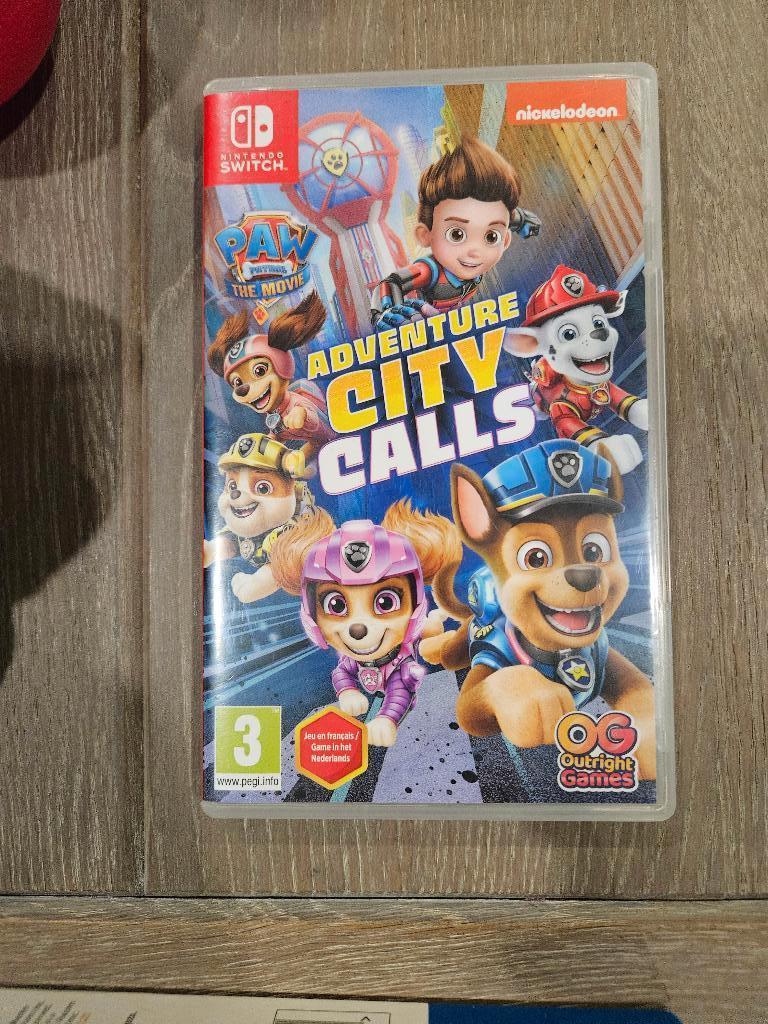 PAW PATROL SET met Nintendo switch spel, Ophalen, Zo goed als nieuw, Jongen of Meisje