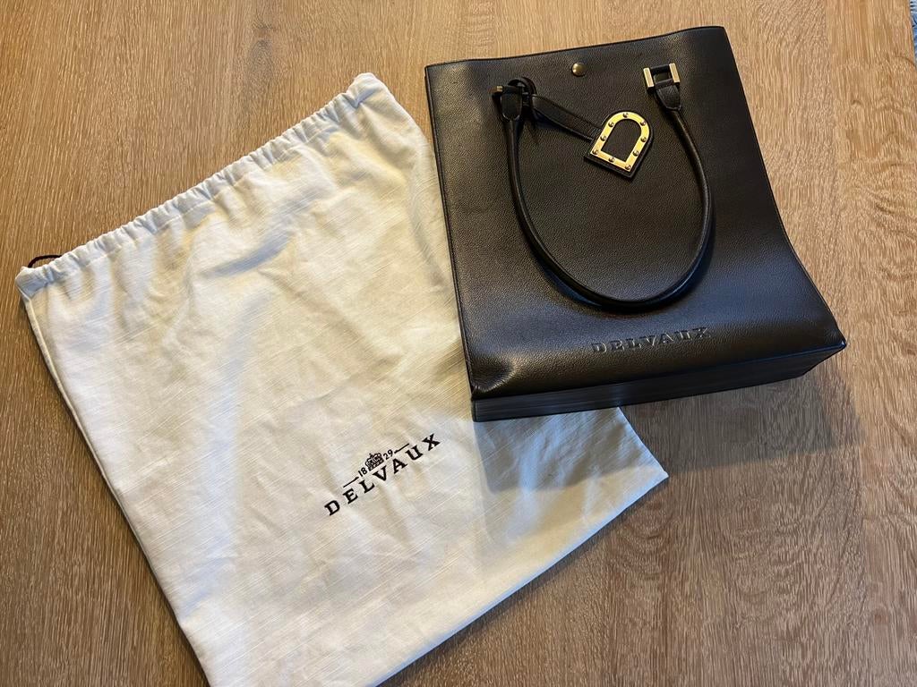 Delvaux “LE JEFF GM” taupe, Handtassen en Accessoires, Ophalen, Zo goed als nieuw, Handtas