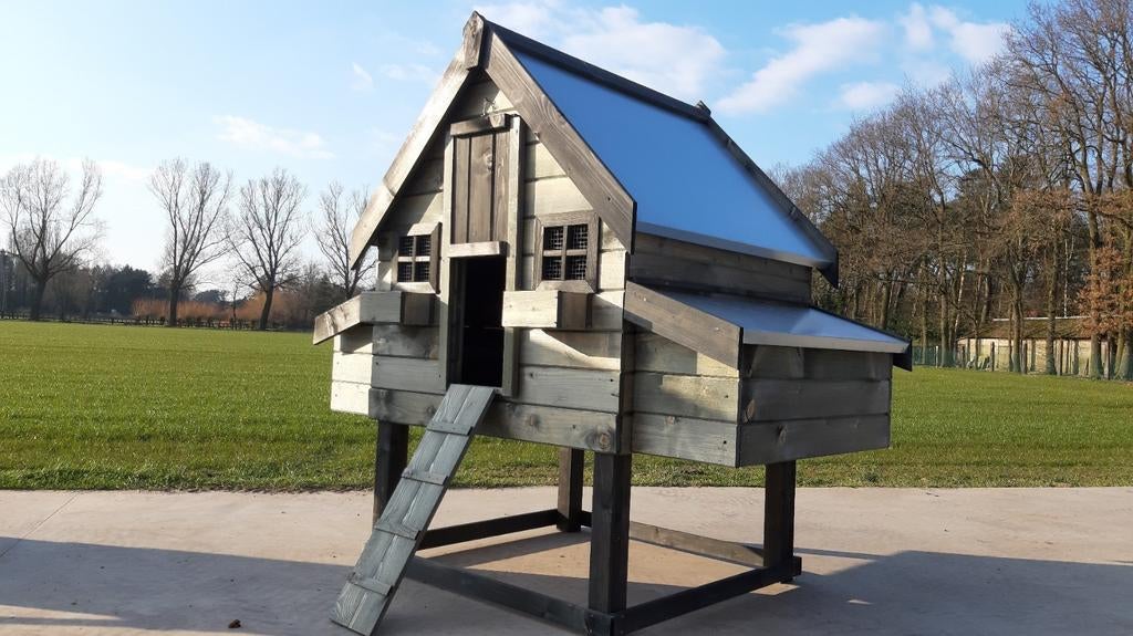 Duurzame kippenhokken Kippenhoeve Arendonk op voorraad, Enlèvement ou Envoi, Comme neuf
